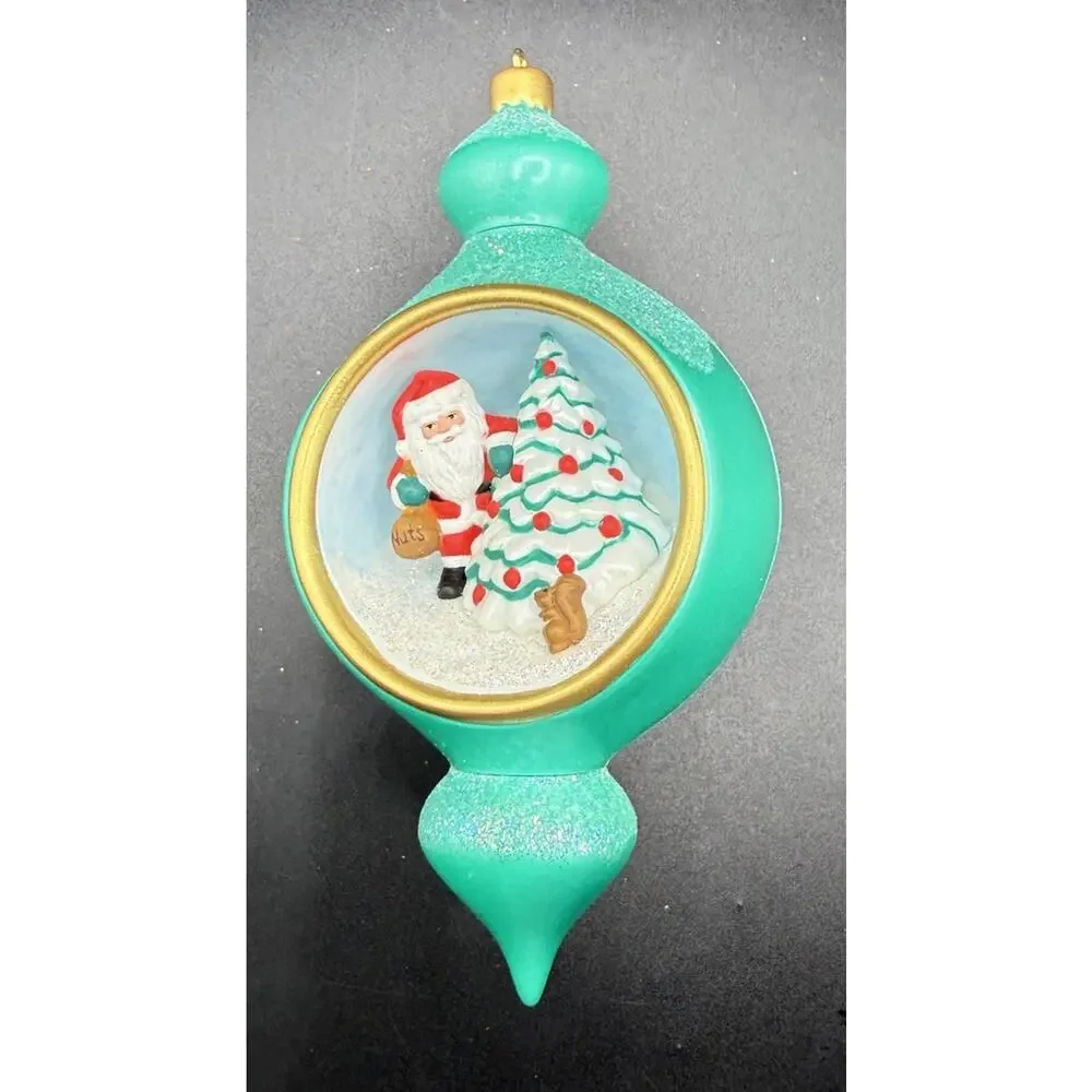 Hallmark Keepsake Member Exclusive Inside Story Santa Ornament No Box EUC -Lo16